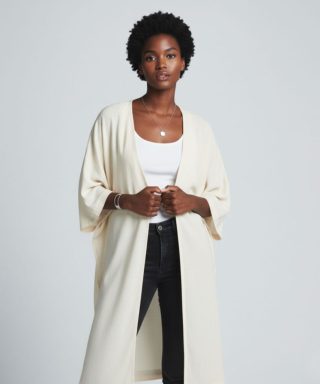 Long Nitted Poncho