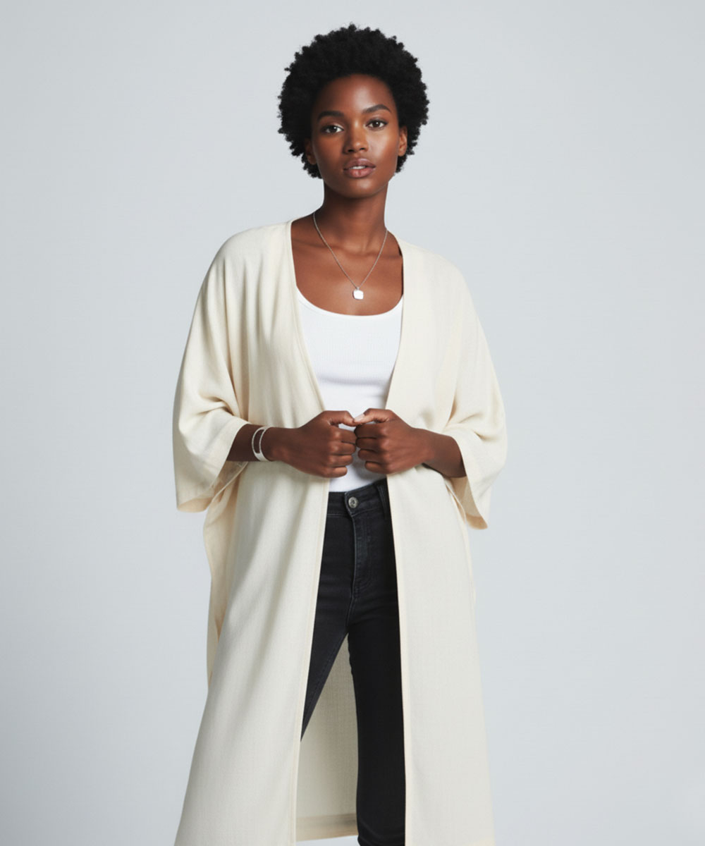 Long Nitted Poncho
